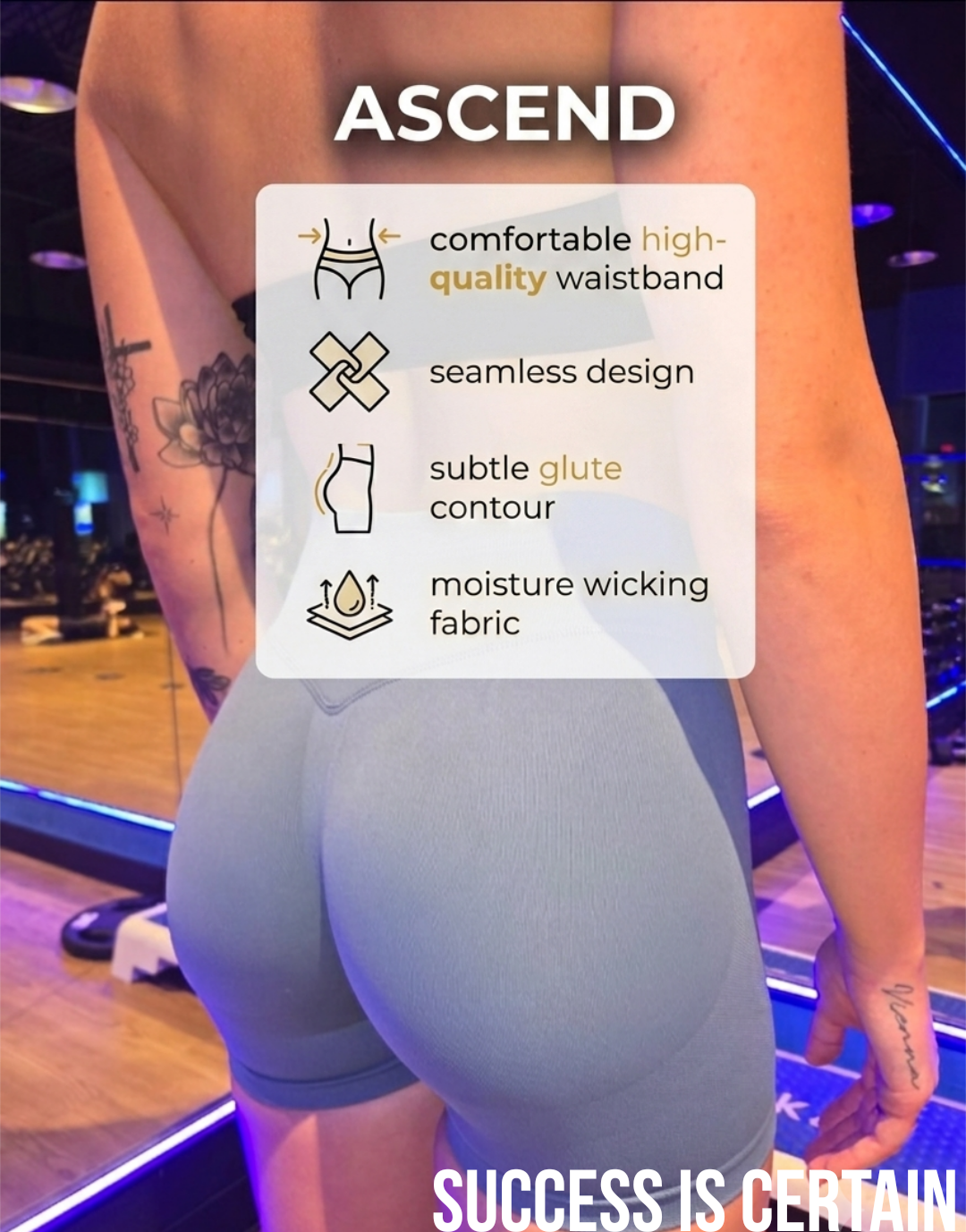 Seamless Ascend 4.5" Biker Shorts
