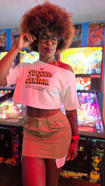 We're All Heroes-Storm "Comics"Off-the-Shoulder Crop