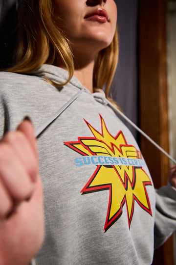 We're All Heroes. - W. W. Cropped Hoodie
