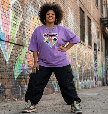 We're All Heroes- Powerpuff Vintage Oversized T-Shirt