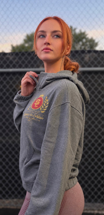 Women’s Boxy Quarter-Zip Hoodie