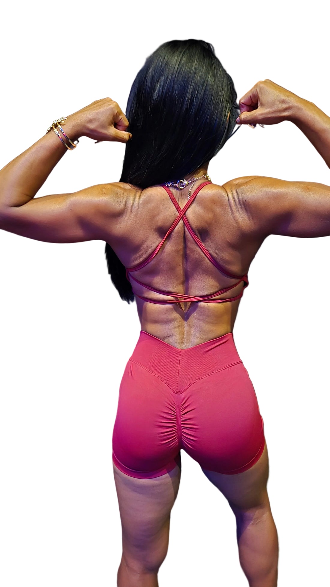 Seamless Criss-Cross Open Back Sports Bra